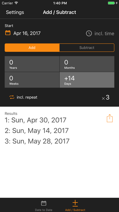Time & Date Calculator screenshot 1