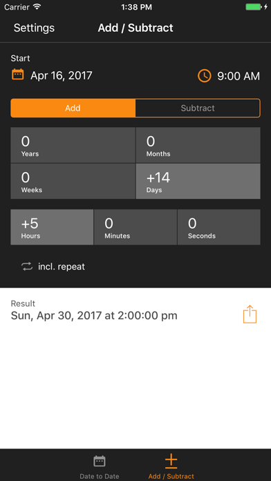 Time & Date Calculator screenshot 2