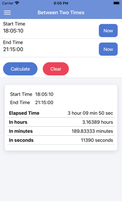 Time Duration/Add Calculator screenshot 5