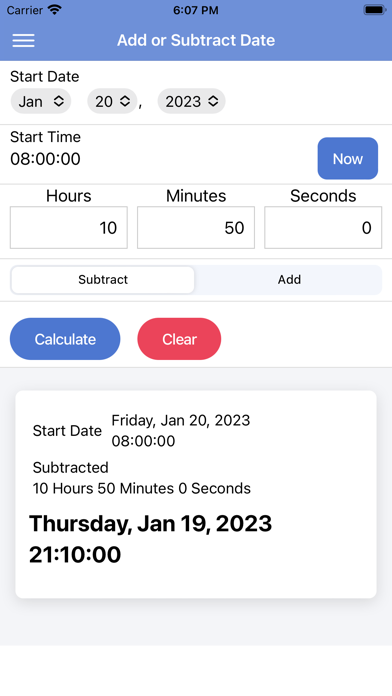 Time Duration/Add Calculator screenshot 2