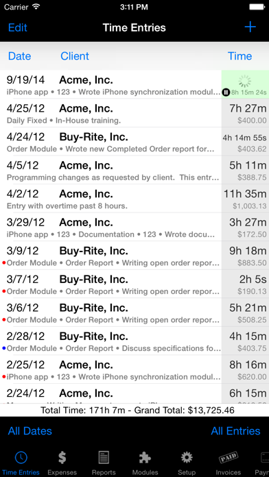 Time Master + Billing screenshot 5