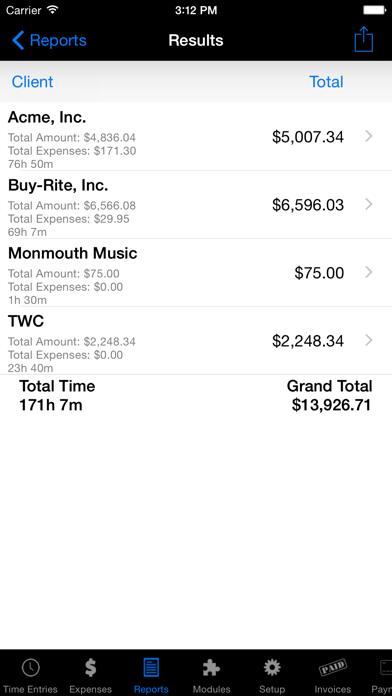 Time Master + Billing screenshot 1