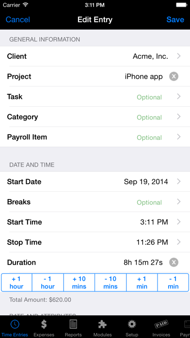 Time Master + Billing screenshot 4