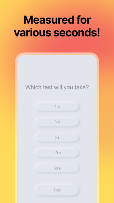 Time Perception Test screenshot 1