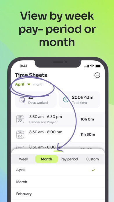 Time Squared: Hours Tracker screenshot 3