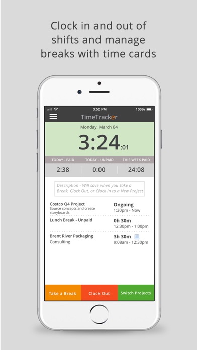 Time Tracker by eBillity screenshot 1