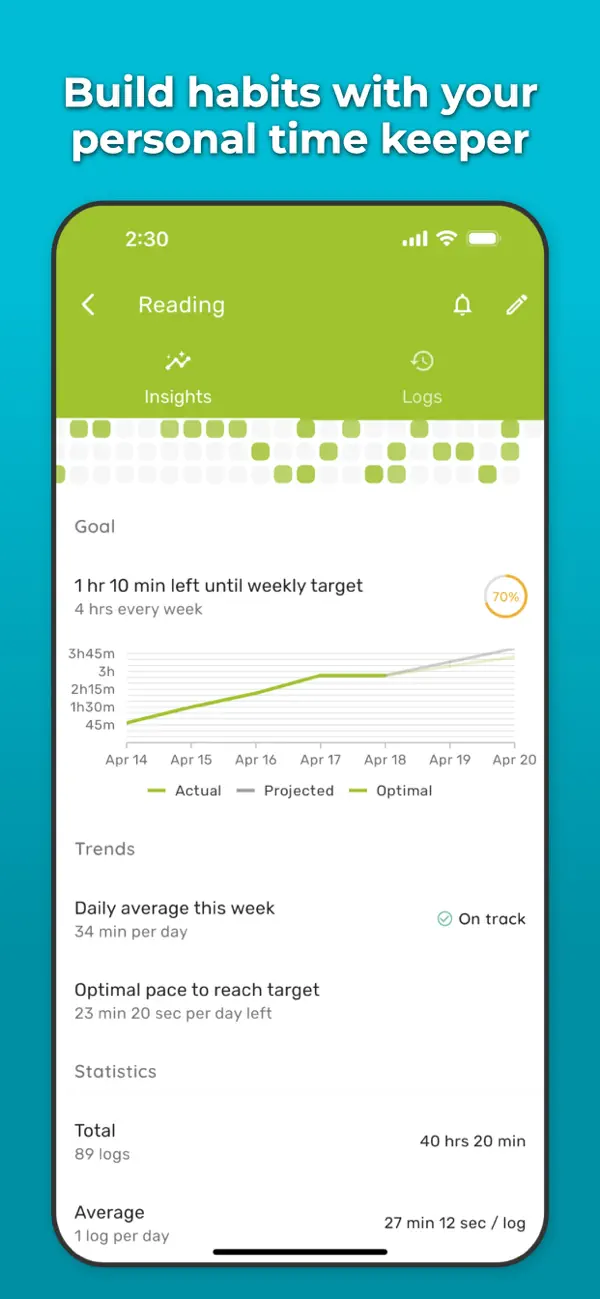 Time Tracker - Timelog screenshot 1