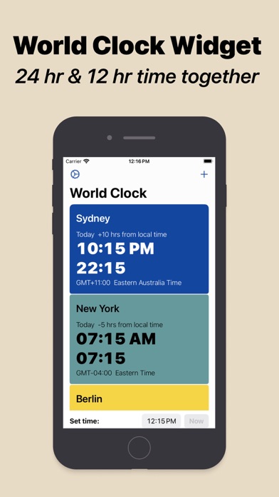 Time Zone Clock - GoTime screenshot 4