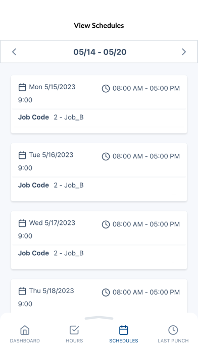 TimeClock Plus Clock screenshot 3