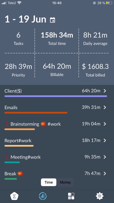 TIMEFLIP2:  Time&Task tracker screenshot 5