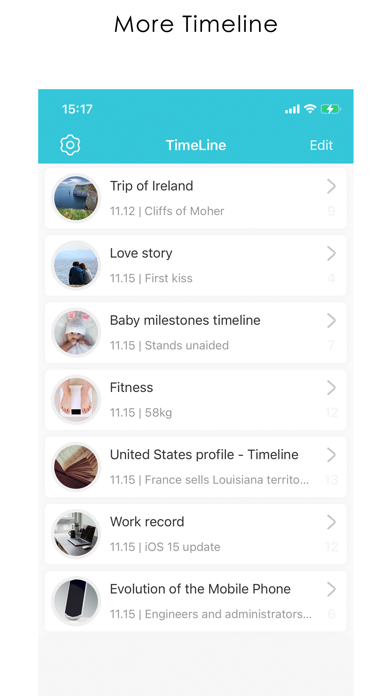 Timeline - line of events screenshot 4
