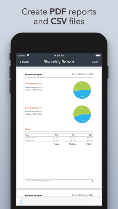 Timelogger: Time Tracking screenshot 2