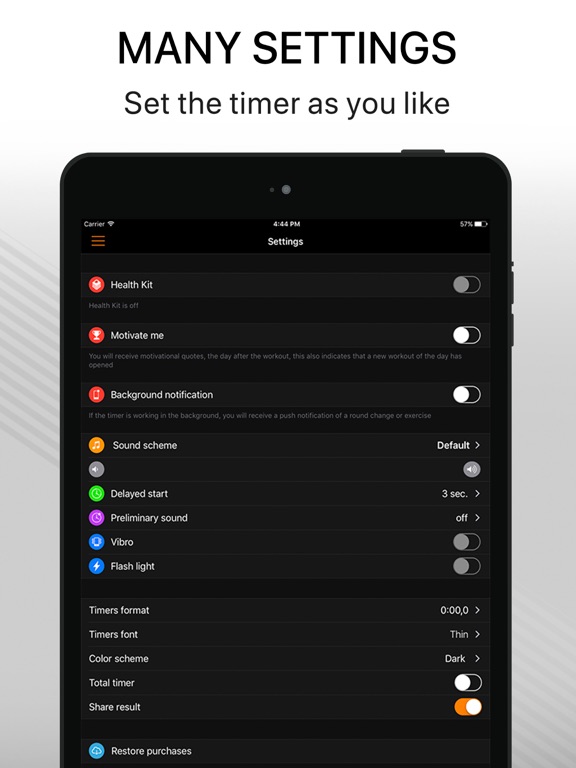 Timer Tabata for Workout, HIIT screenshot 1
