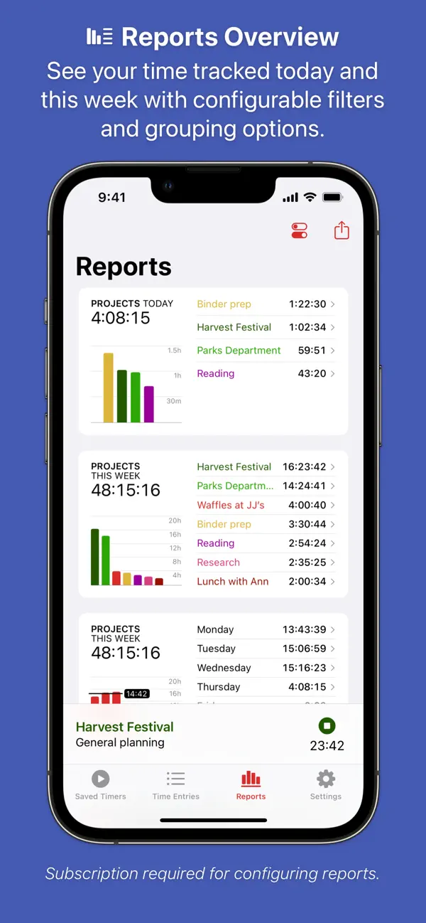 Timery: Time Tracker screenshot 1