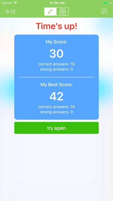 Times Tables - Flash Quiz screenshot 2