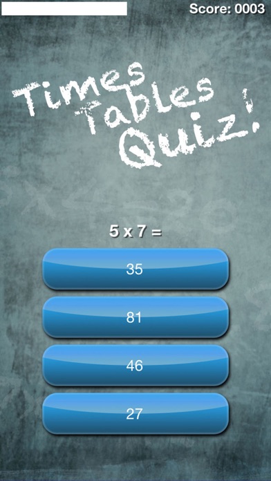 Times Tables Quiz! screenshot 2