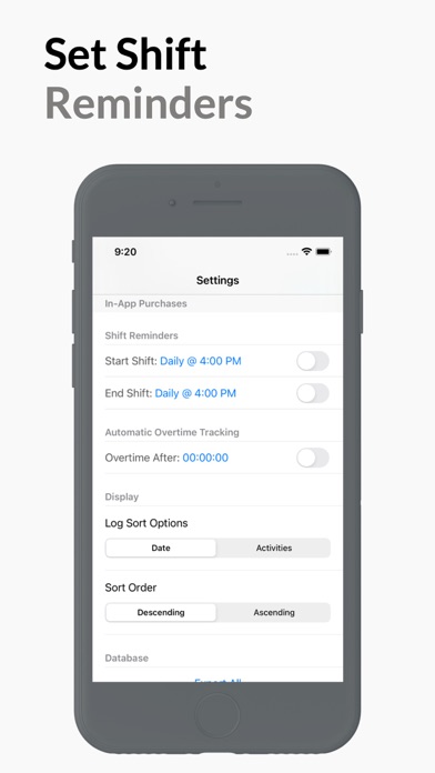 Timesheet & Activity Log screenshot 2