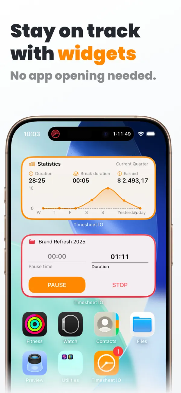 Timesheet IO - Time Tracker screenshot 1