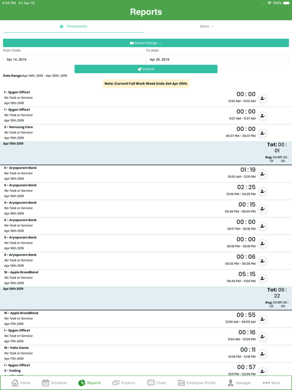 Timesheet Mobile™ screenshot 5