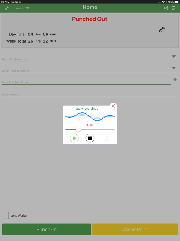 Timesheet Mobile™ screenshot 2