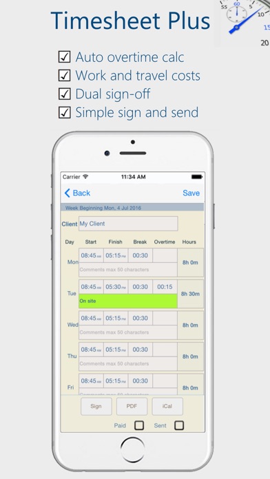 Timesheet Plus screenshot 3