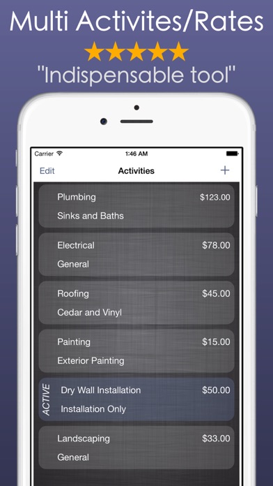 Timesheet Work & Hours Tracker screenshot 3