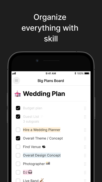 Timestripe: goal manager screenshot 2