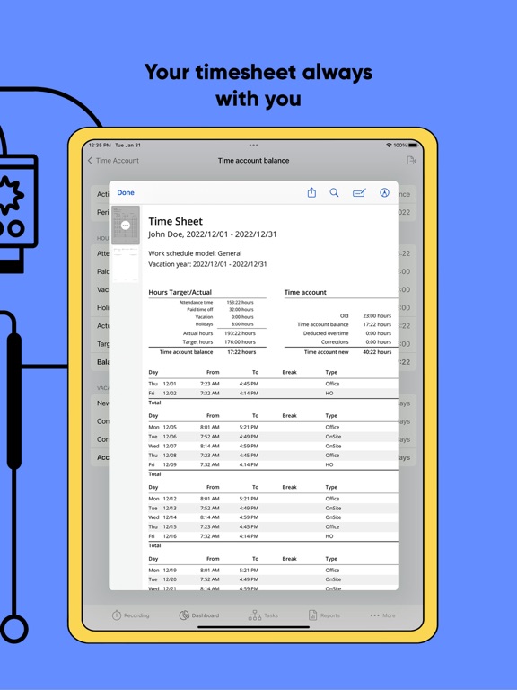 timr - Time & Mileage Tracker screenshot 1