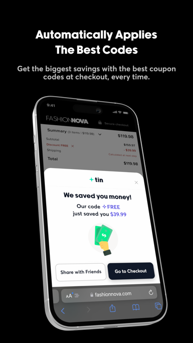 Tin: Save w/ Coupons in Safari screenshot 4