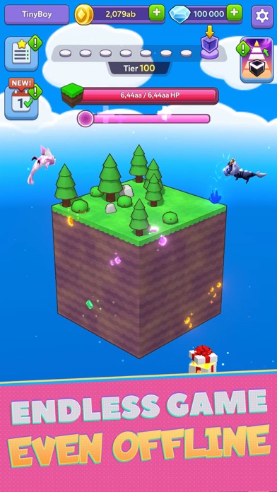 Tiny Worlds: Dragon Idle games screenshot 2
