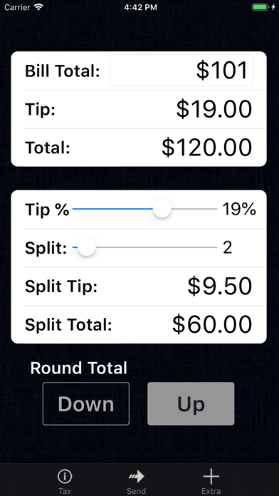 Tip Calculator % Pro screenshot 3