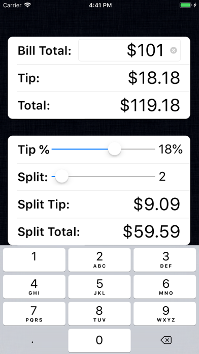 Tip Calculator % Pro screenshot 4