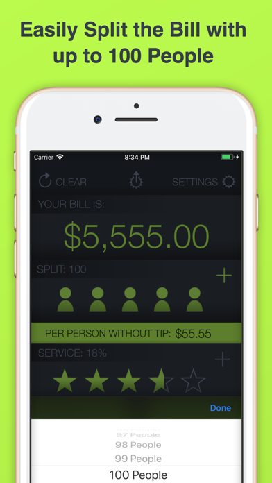 Tip Calculator % Tap Tip screenshot 4