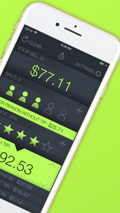 Tip Calculator % Tap Tip screenshot 5