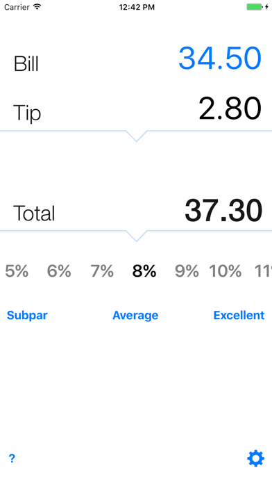 Tip calculator 'Tipping made easy' screenshot 3