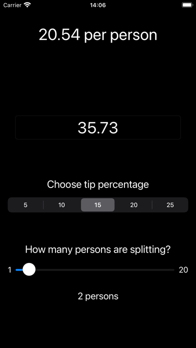Tip Quick! screenshot 1