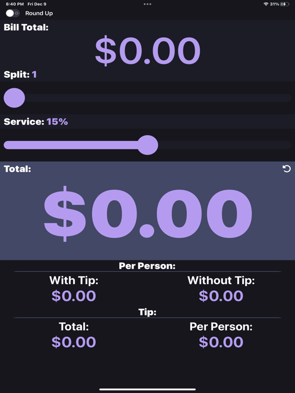 Tipity - Tip Calculator screenshot 1