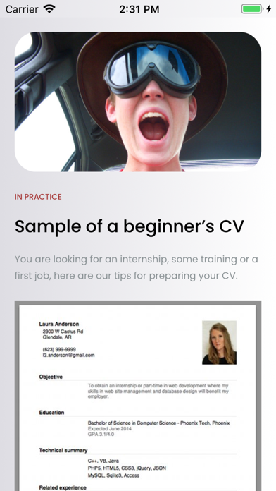 Tips for a successful Resume screenshot 2