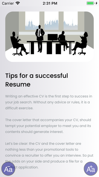 Tips for a successful Resume screenshot 3