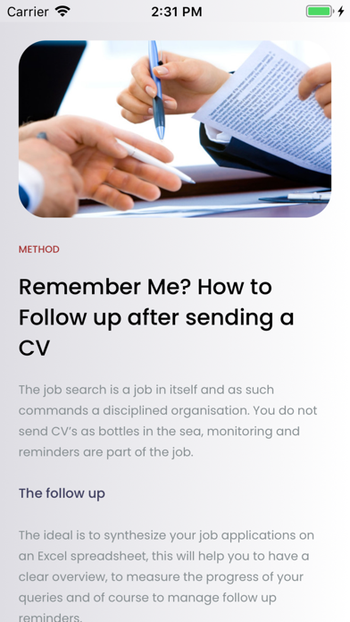 Tips for a successful Resume screenshot 1
