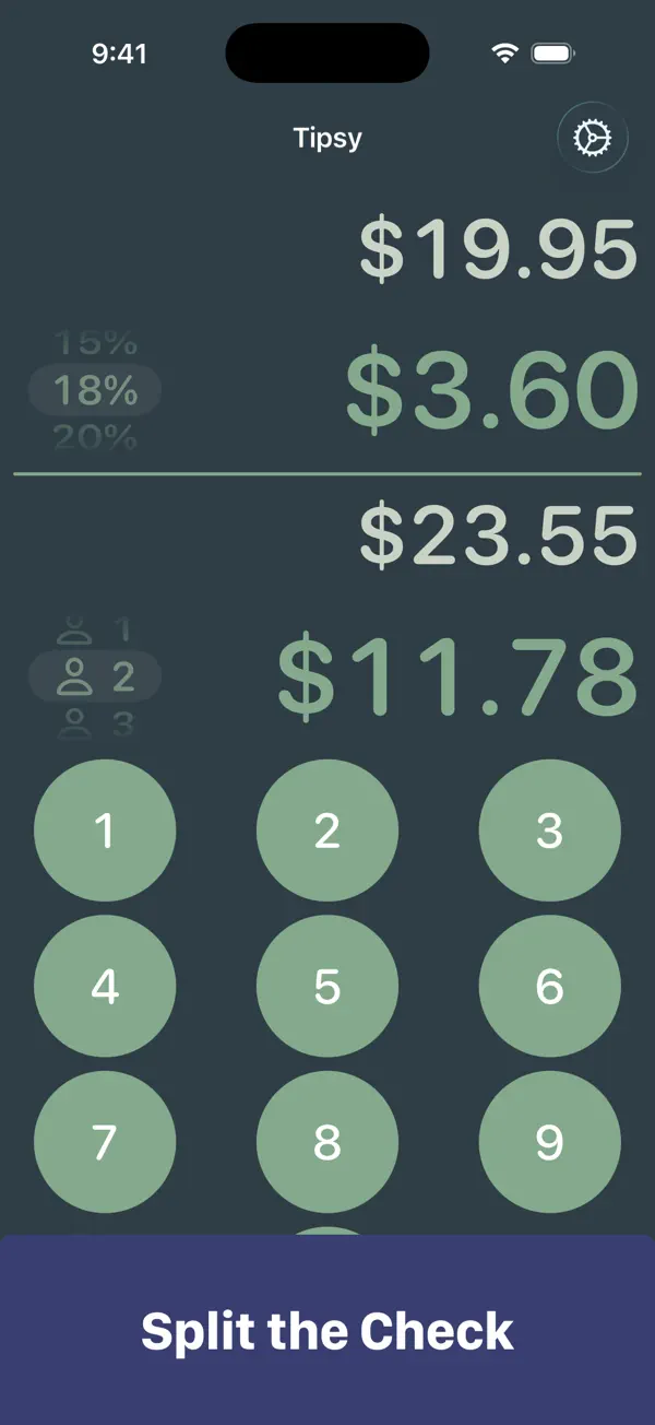 Tipsy - Tip Calculator screenshot 5