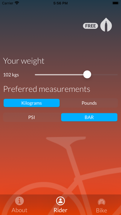 Tire Pressure for cyclists screenshot 8