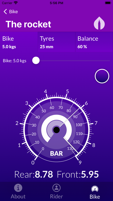 Tire Pressure for cyclists screenshot 5