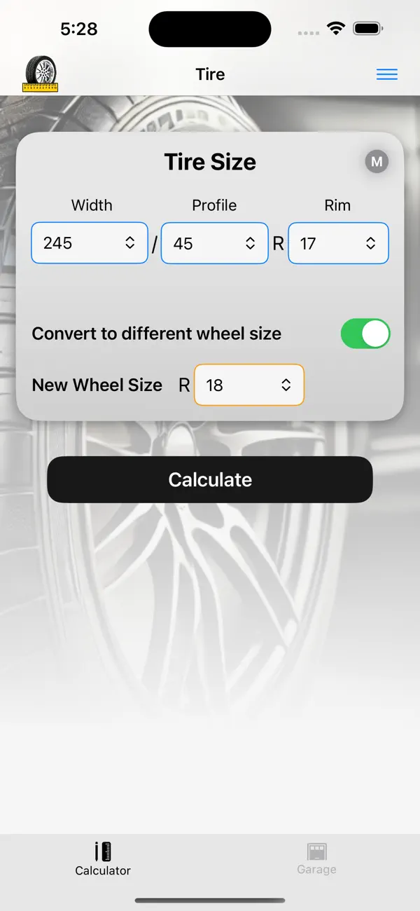 Tire Sizes screenshot 6