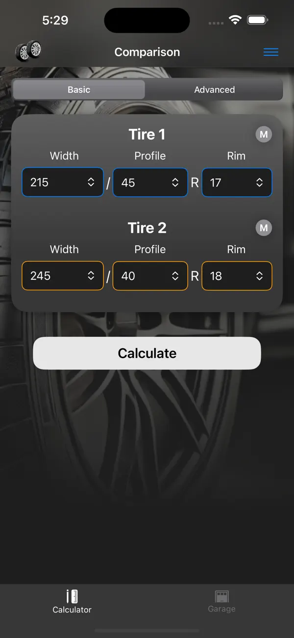 Tire Sizes screenshot 4