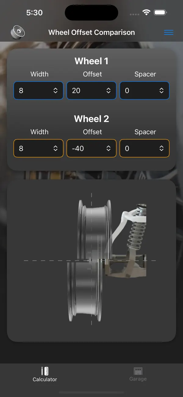 Tire Sizes screenshot 1
