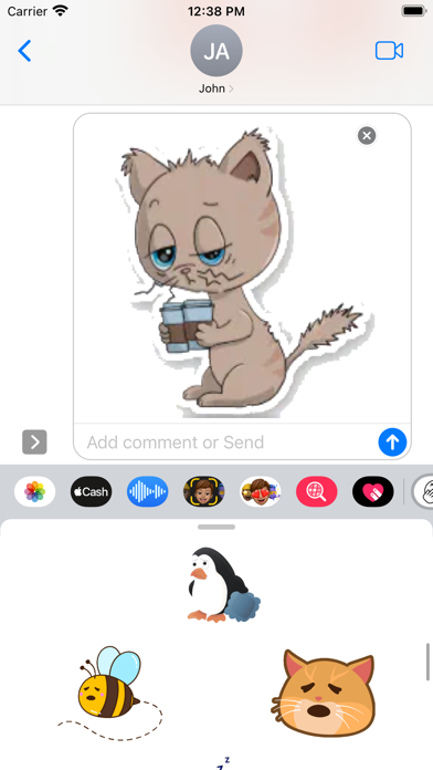 Tired Stickers screenshot 1