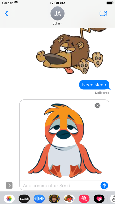 Tired Stickers screenshot 2