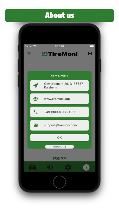 TireMoni BLE-tpms screenshot 1