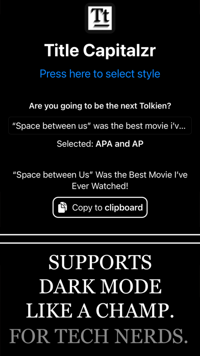 Title Capitalizr screenshot 1